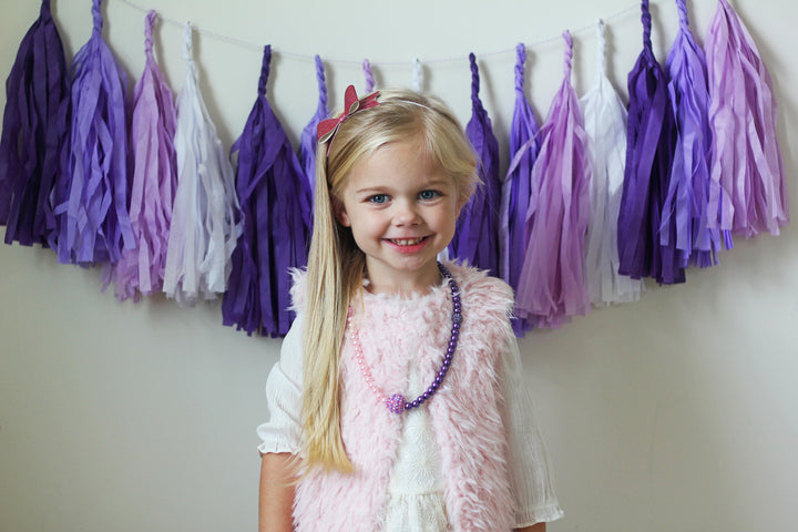 Purple Ombre Paper Tassels