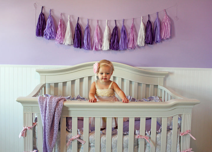 Purple Ombre Paper Tassels