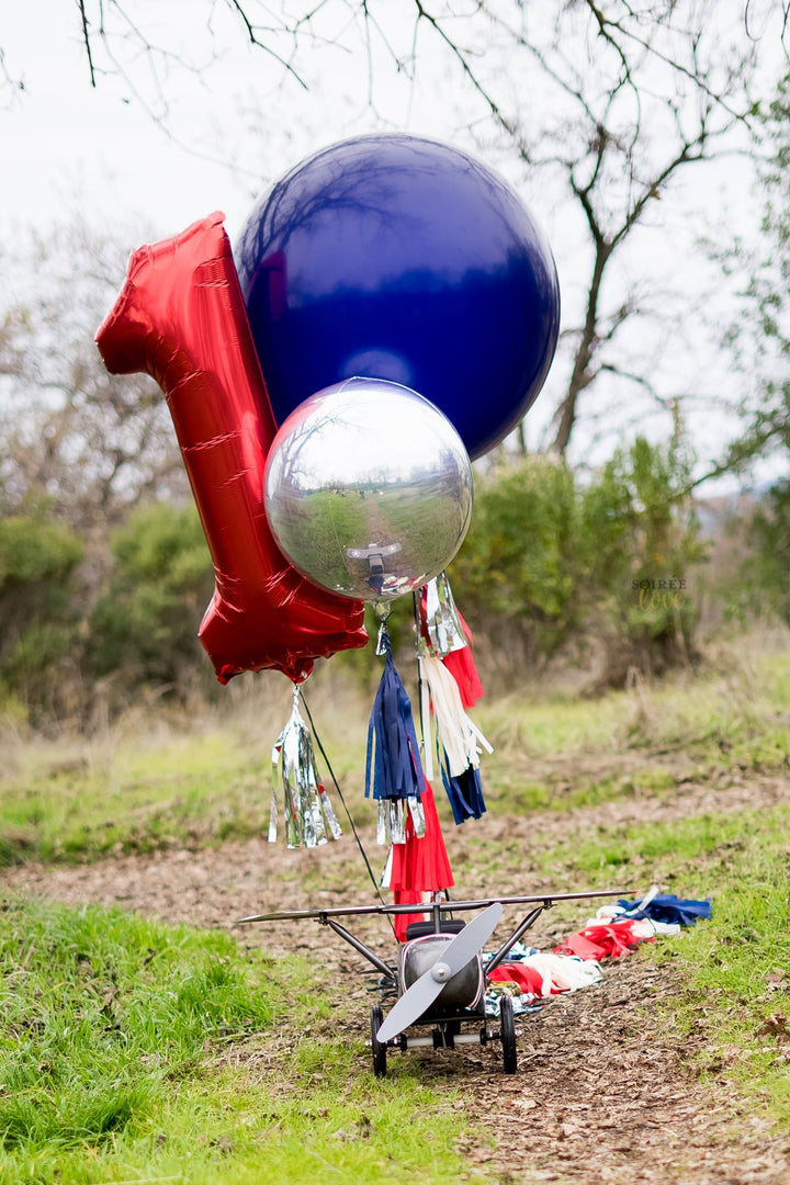 Metallic Orbz Balloons w/ Paper Tassels