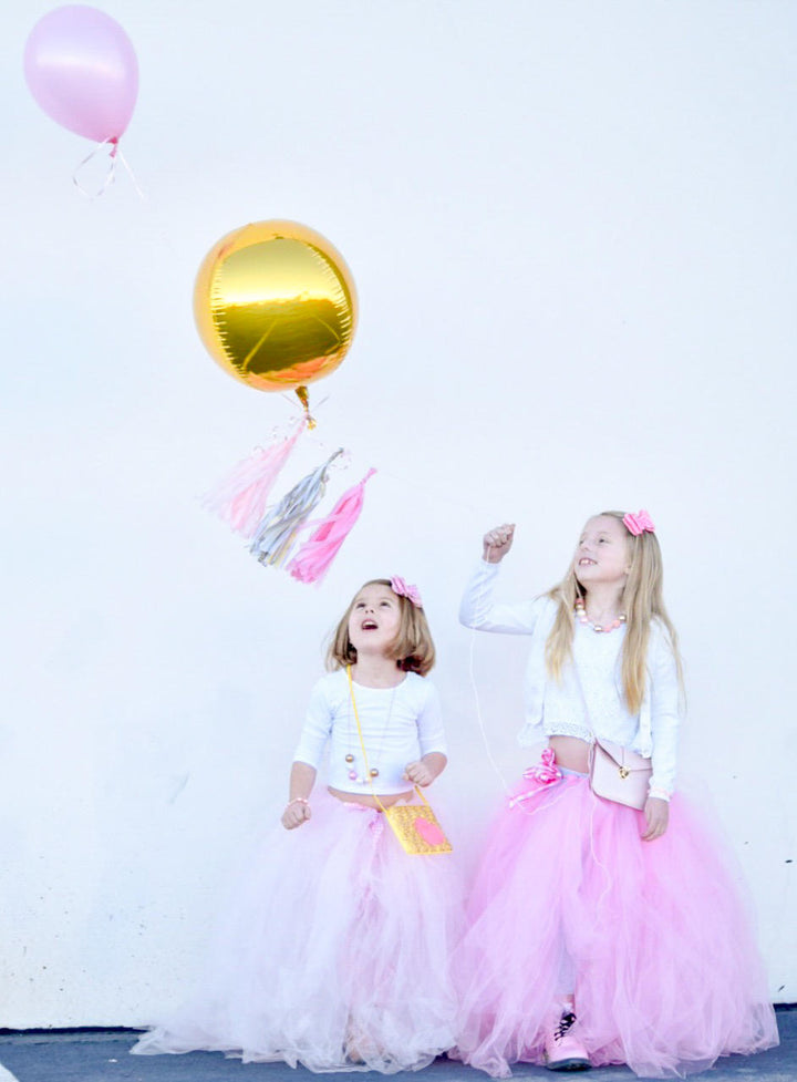 Metallic Orbz Balloons w/ Paper Tassels