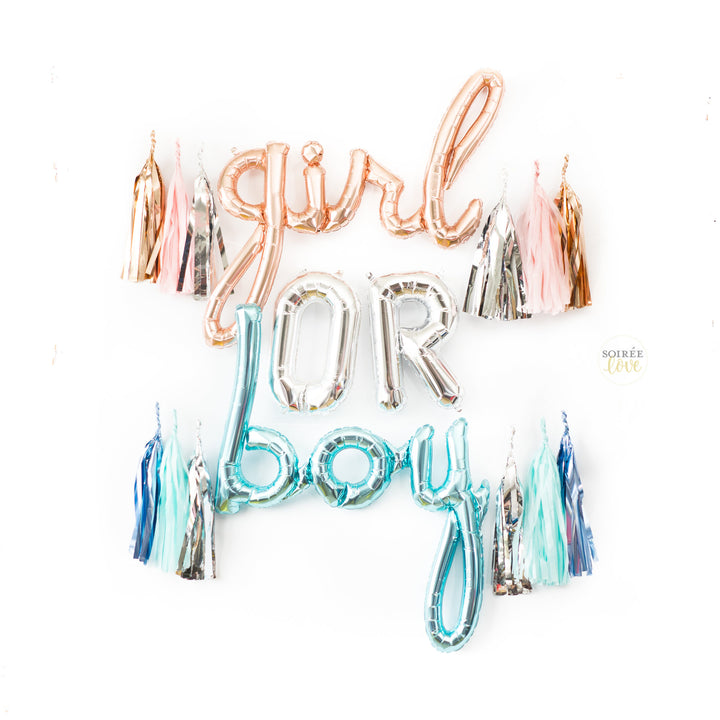 Girl Or Boy Balloon Banner
