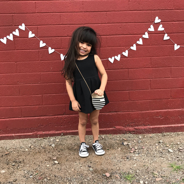 Heart Garland | Metallic White