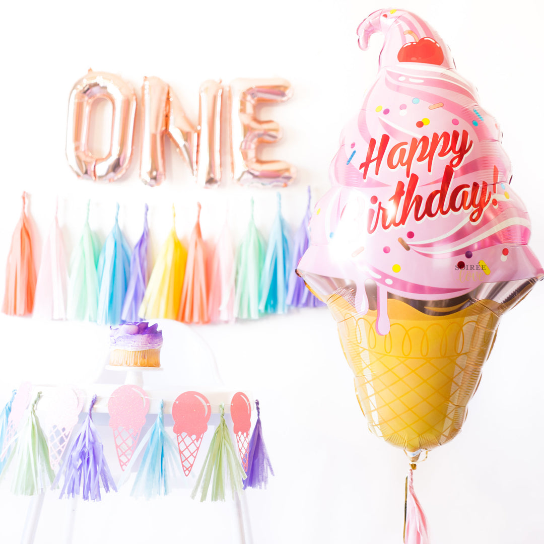 One Ice Cream Balloon Party Box
