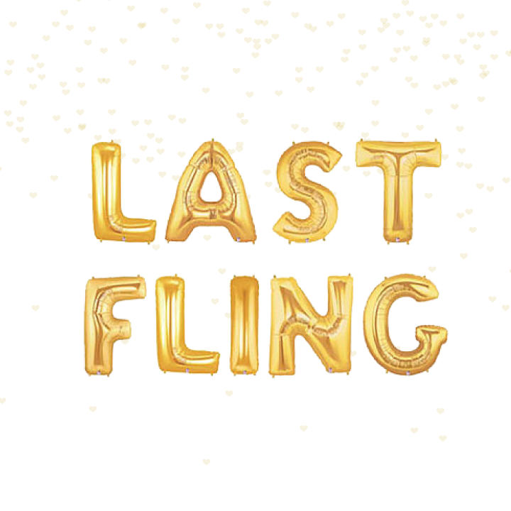 Last Fling Balloon Banner