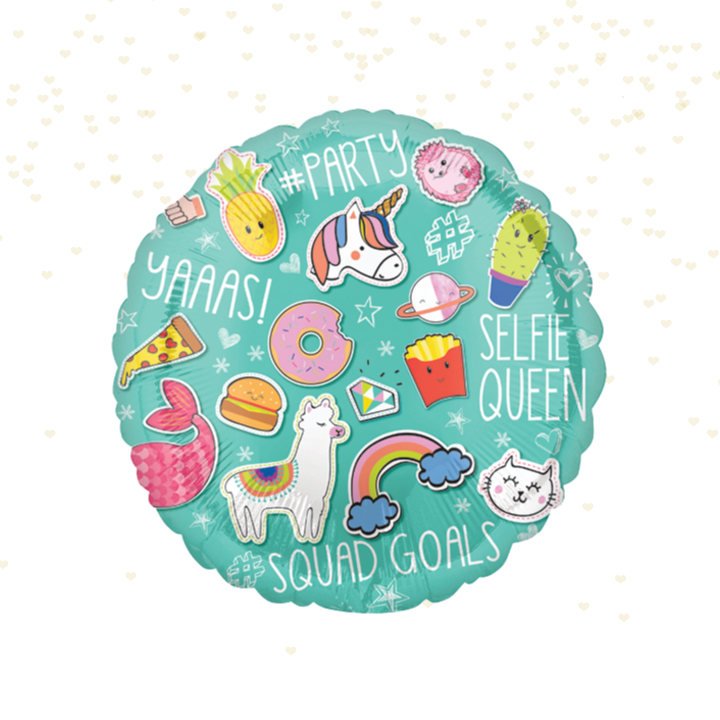 Unicorn Llama Party Balloon