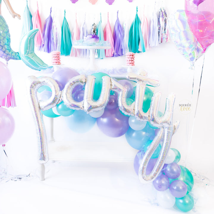 DIY Mermaid Balloon Garland