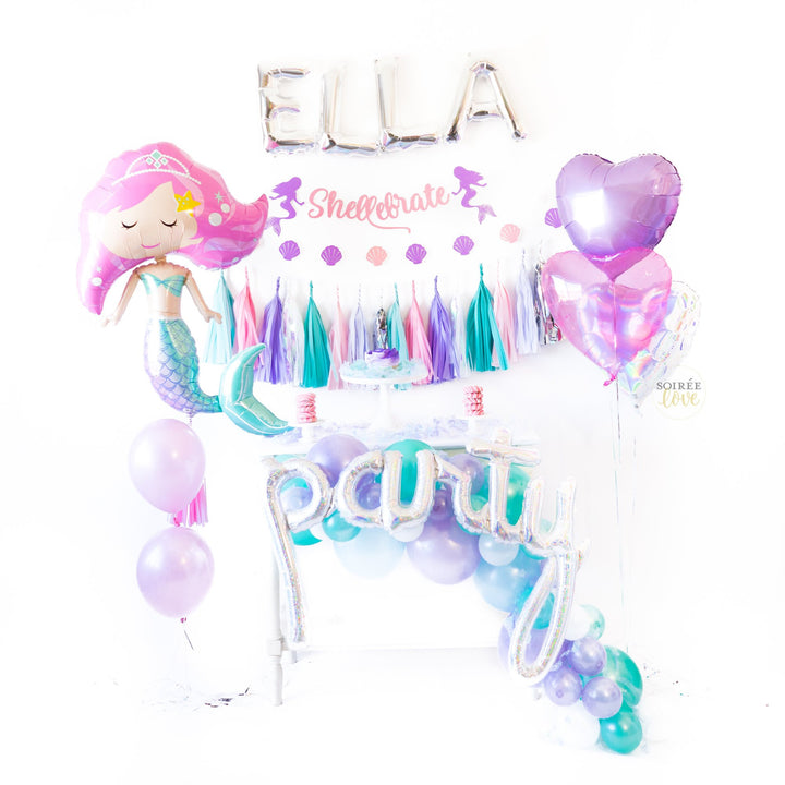 DIY Mermaid Balloon Garland