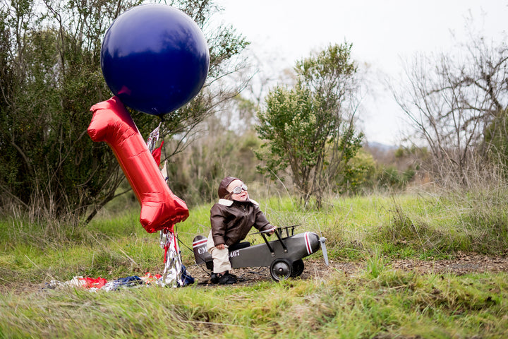 Giant 4th of July Balloon with Paper Tassels