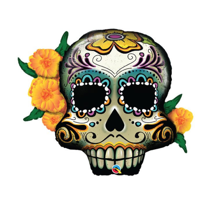 Dia de los Muertos Sugar Skull Balloon