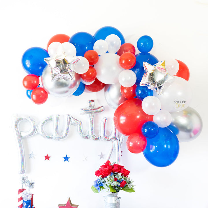 DIY 4th of July Balloon Garland