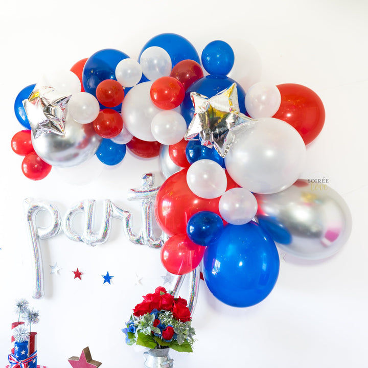 DIY 4th of July Balloon Garland