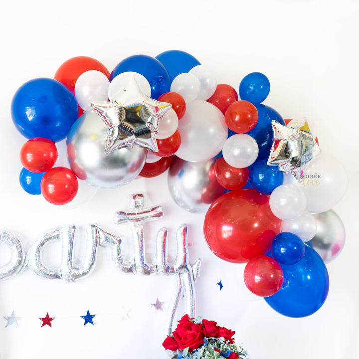 DIY 4th of July Balloon Garland