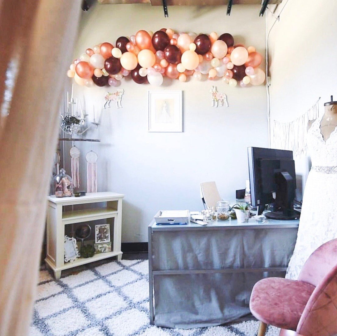 DIY Bride Balloon Garland