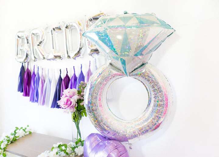 Bride Balloon Banner Party Box | Purple