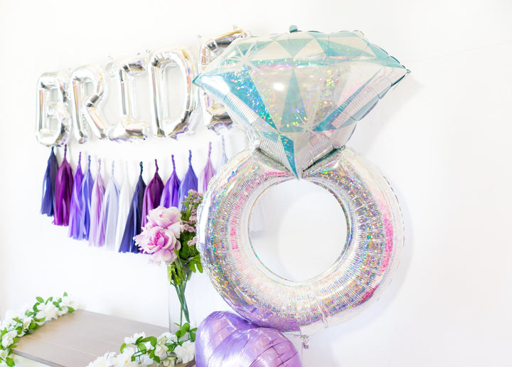 Bride Balloon Banner Party Box | Purple