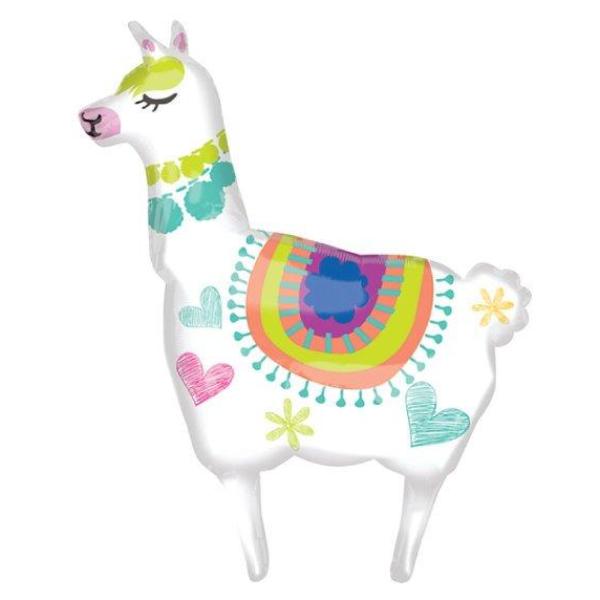 Llama Hearts Balloon