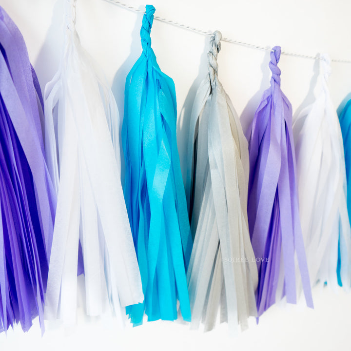 Silver Mermaid Paper Tassels