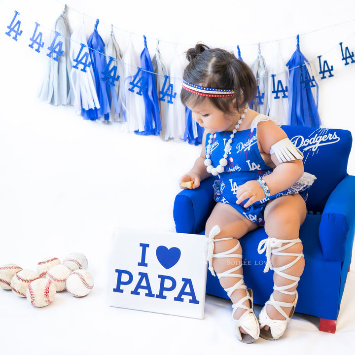 Blue Parade Paper Tassels