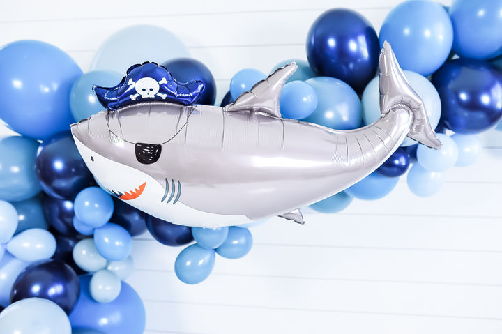 Ahoy Pirate Birthday Shark Balloon