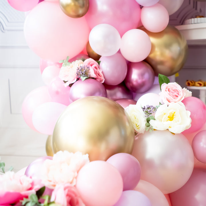 DIY Princess Tea Balloon Garland