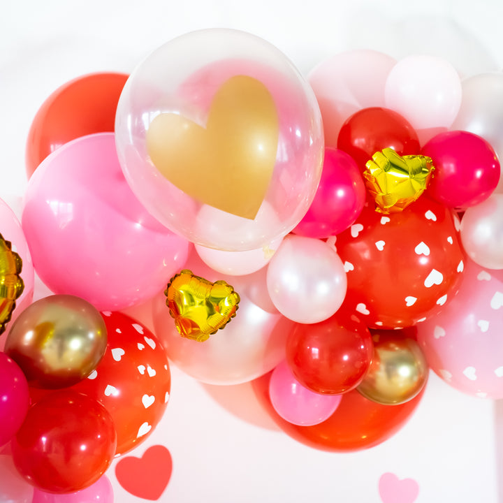 DIY Valentine Crush Balloon Garland