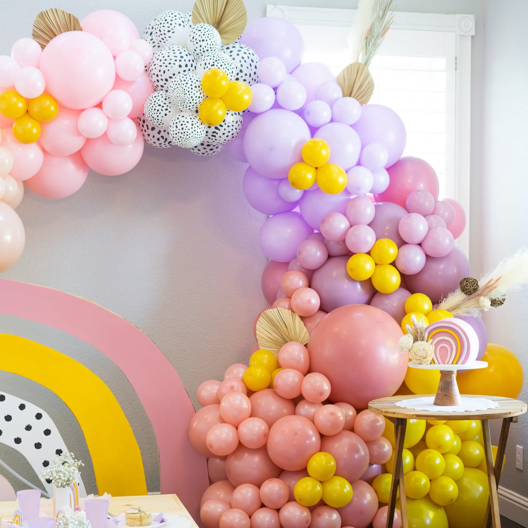 Boho Rainbow | Blush Lilac Boho DIY Balloon Garland