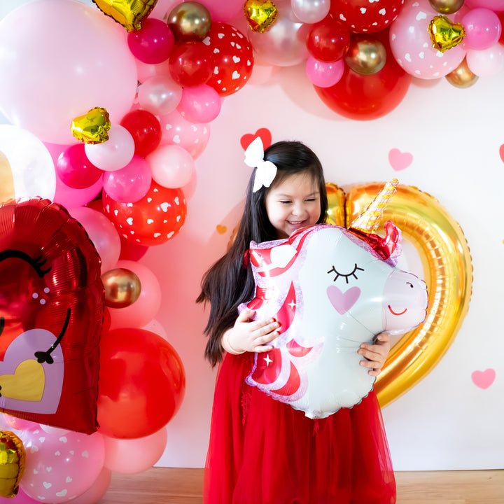 Valentine Unicorn Balloon