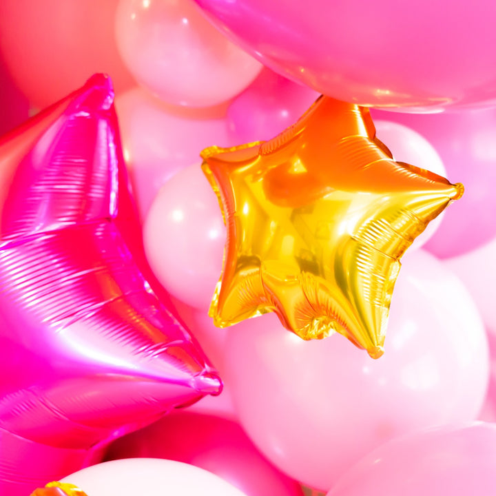 DIY Pink Doll Balloon Garland