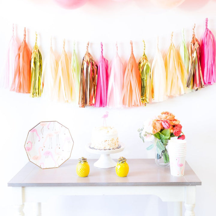 Summer Flamingle Paper Tassels