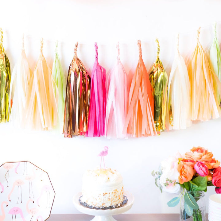 Summer Flamingle Paper Tassels