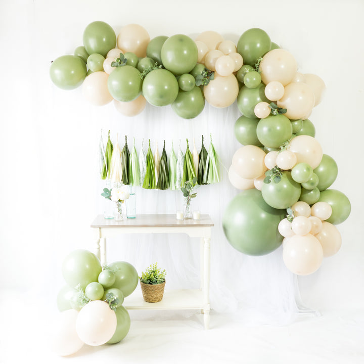 DIY Eucalyptus Balloon Garland