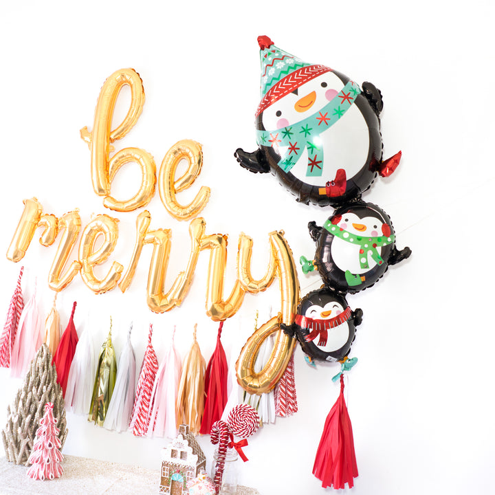Christmas Be Merry Balloon Tassel Party Box