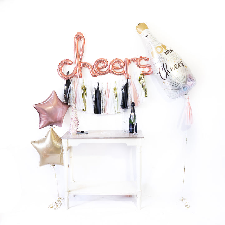 Blush NYE Tassel Balloon Party Box