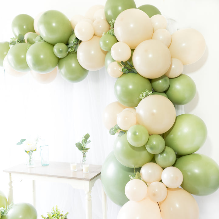 DIY Eucalyptus Balloon Garland