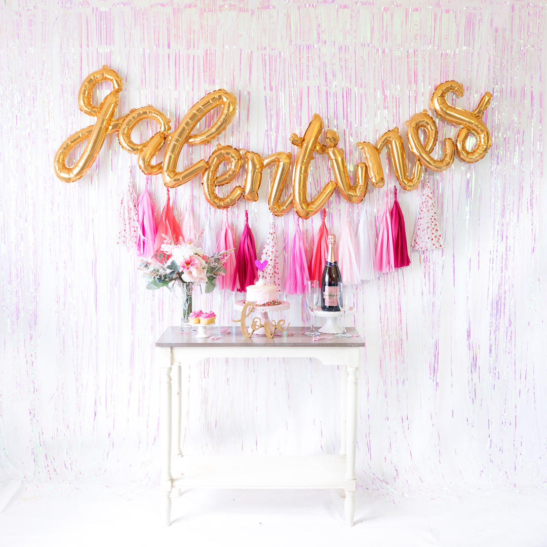 Galentines Script Balloon Banner
