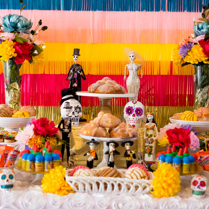 DIY Dia de Muertos Fringe Backdrop