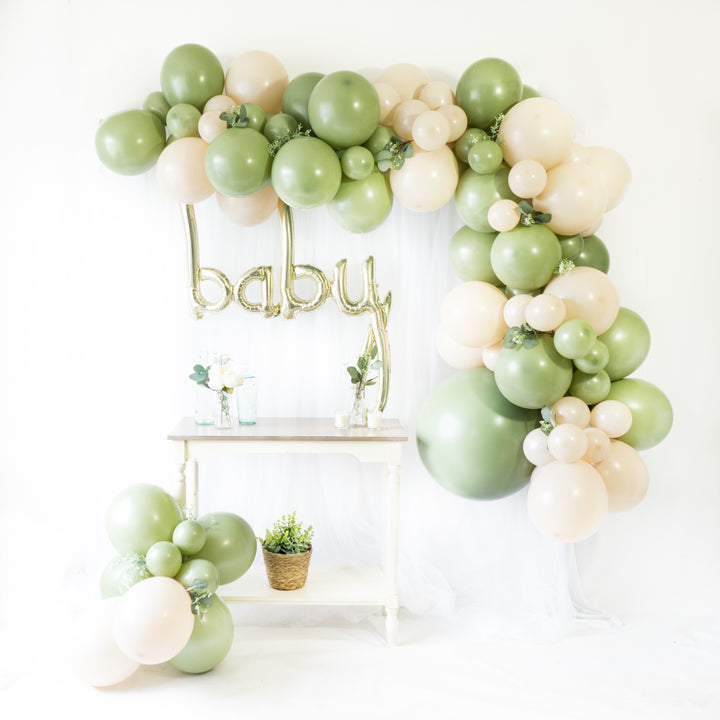 DIY Eucalyptus Balloon Garland