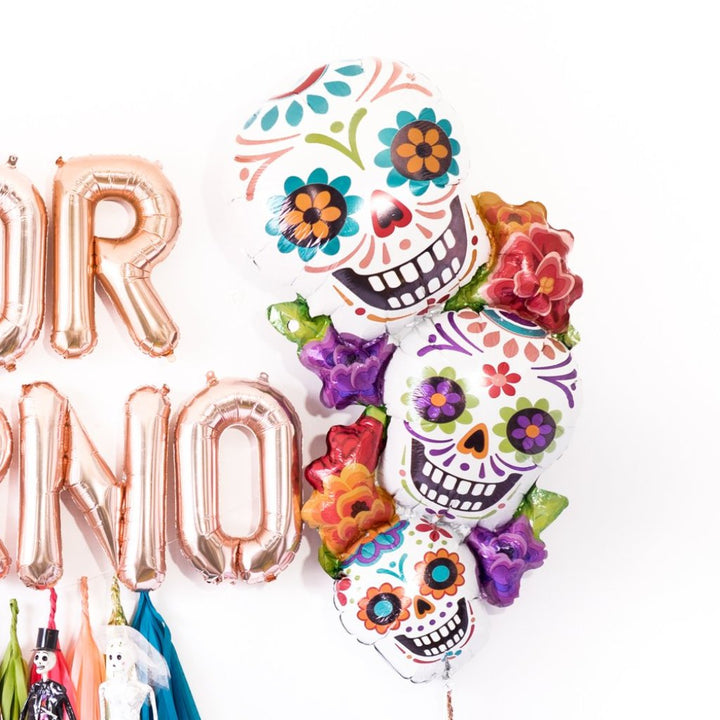 Dia de los Muertos Sugar Skull Balloon