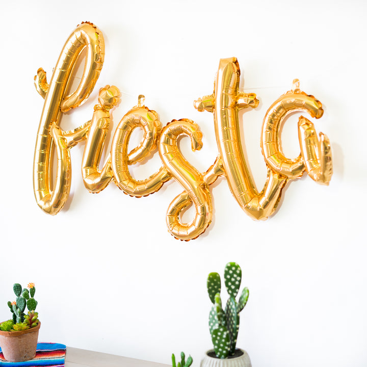 Fiesta Script Balloon Banner