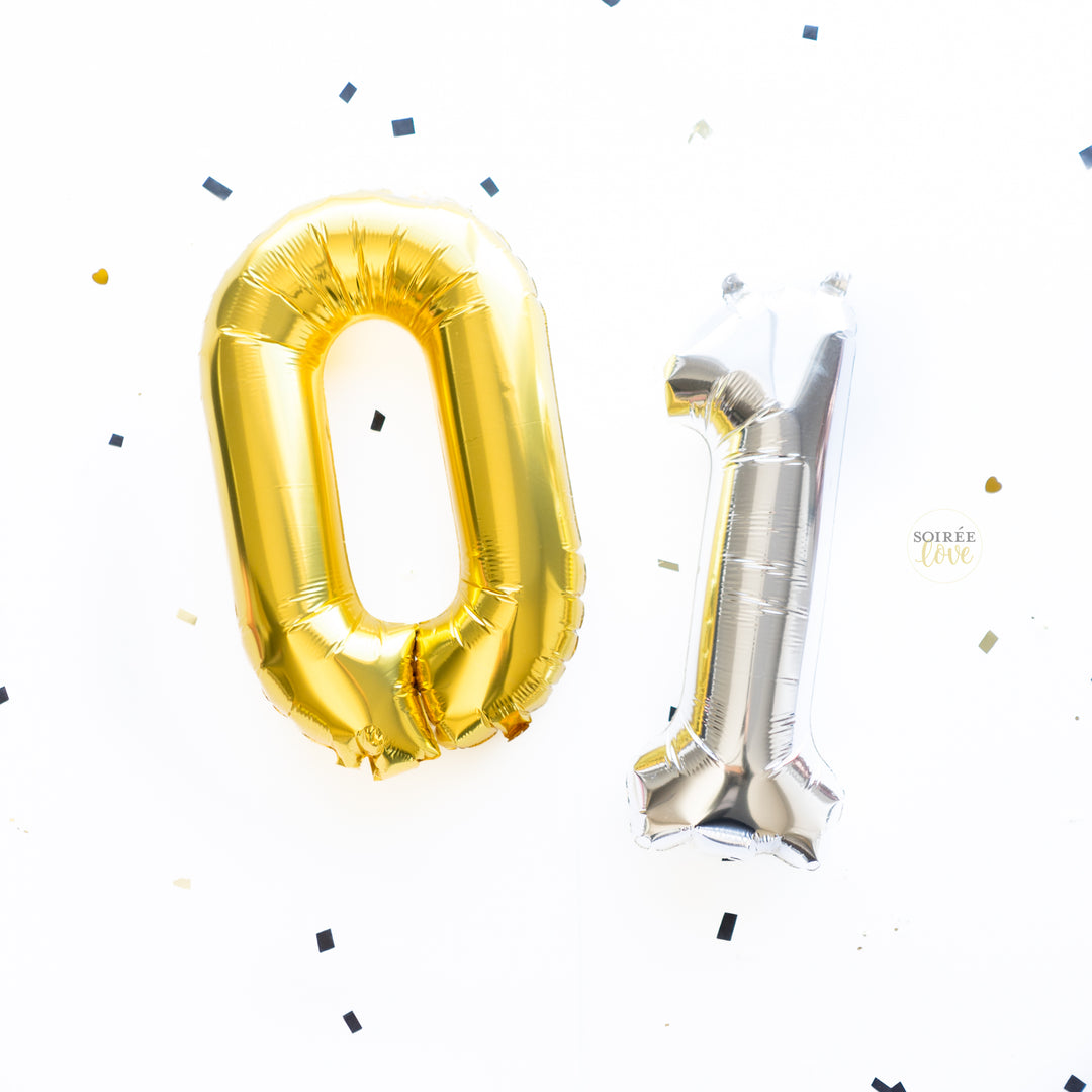 Script One Balloon Banner w/ Paper Tassels