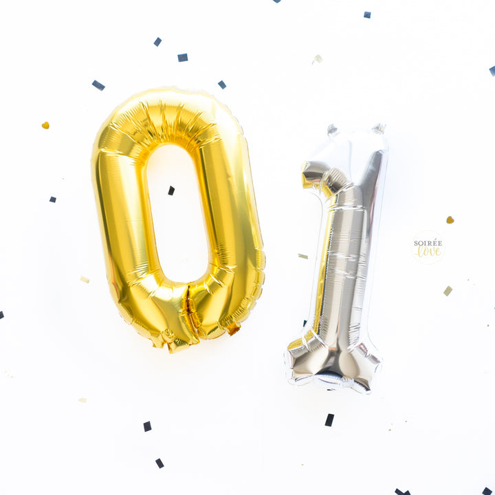 Script One Balloon Banner w/ Paper Tassels