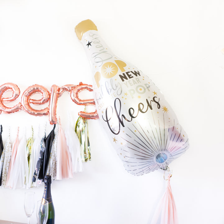 Blush NYE Tassel Balloon Party Box