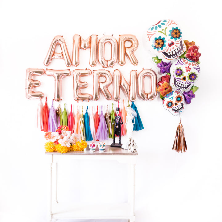 Dia de los Muertos Sugar Skull Balloon