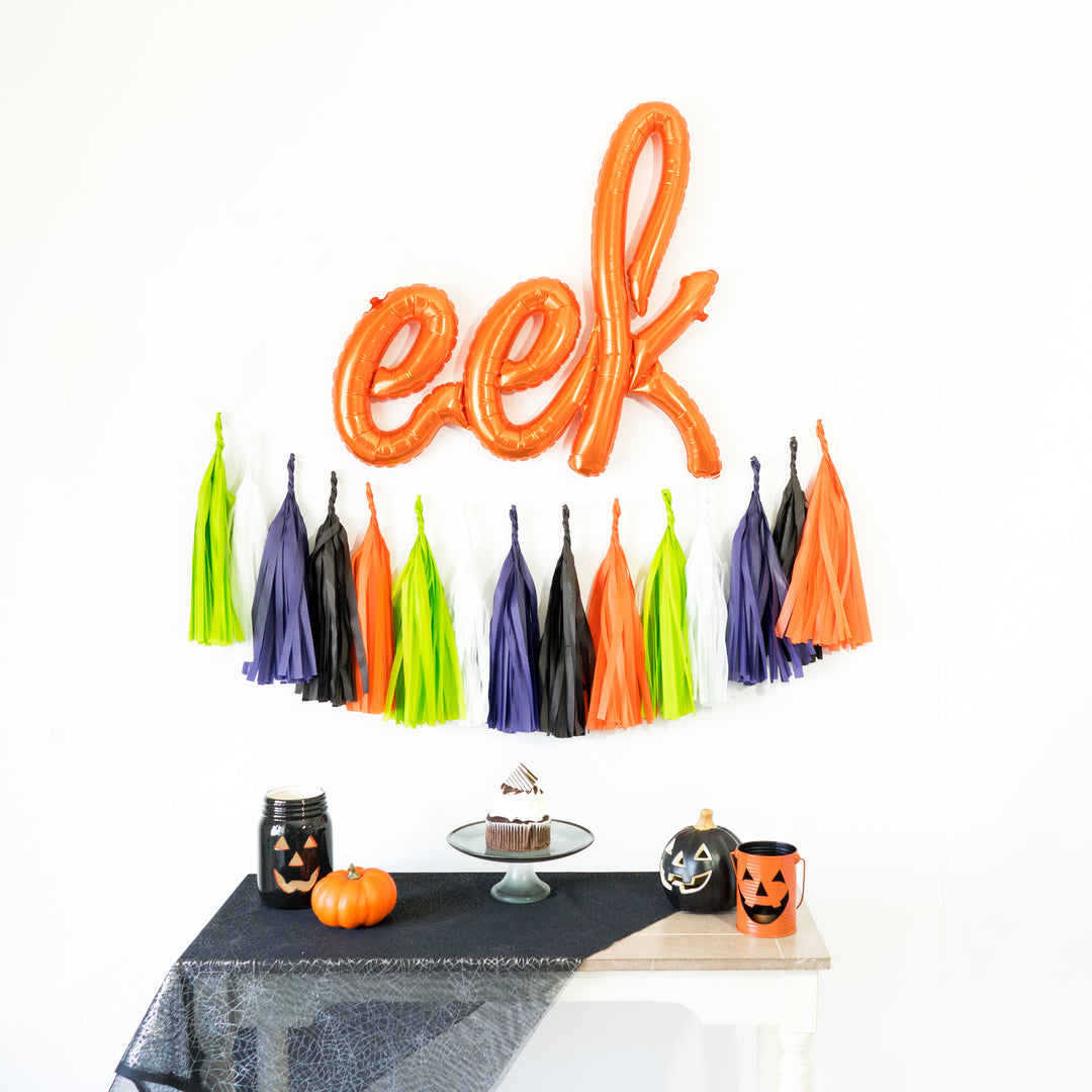 Halloween Monsters Balloon Tassel Party Box | Eek Garland