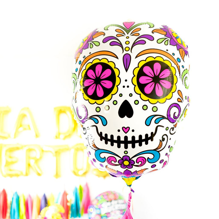 Dia de los Muertos Sugar Skull Balloon