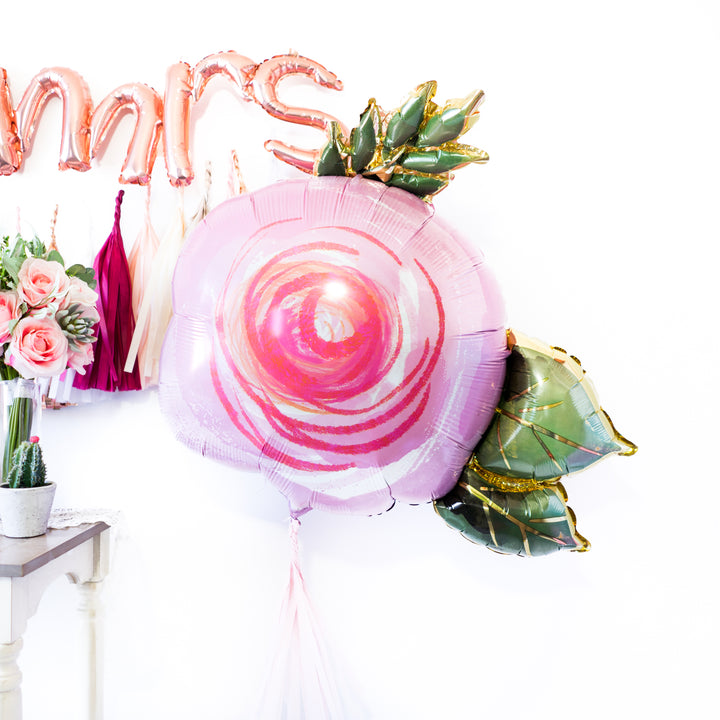 Blush Floral Balloon