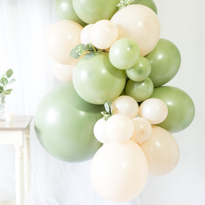 DIY Eucalyptus Balloon Garland