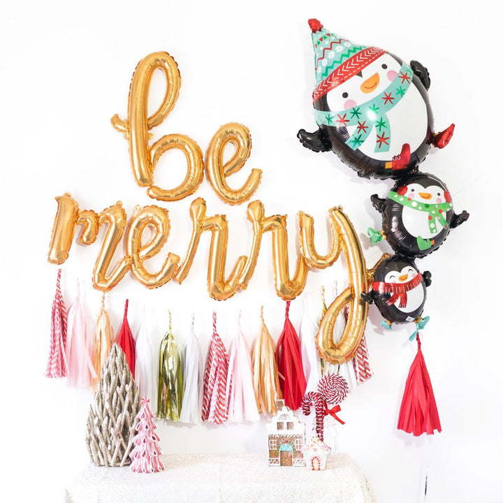 Christmas Be Merry Balloon Tassel Party Box