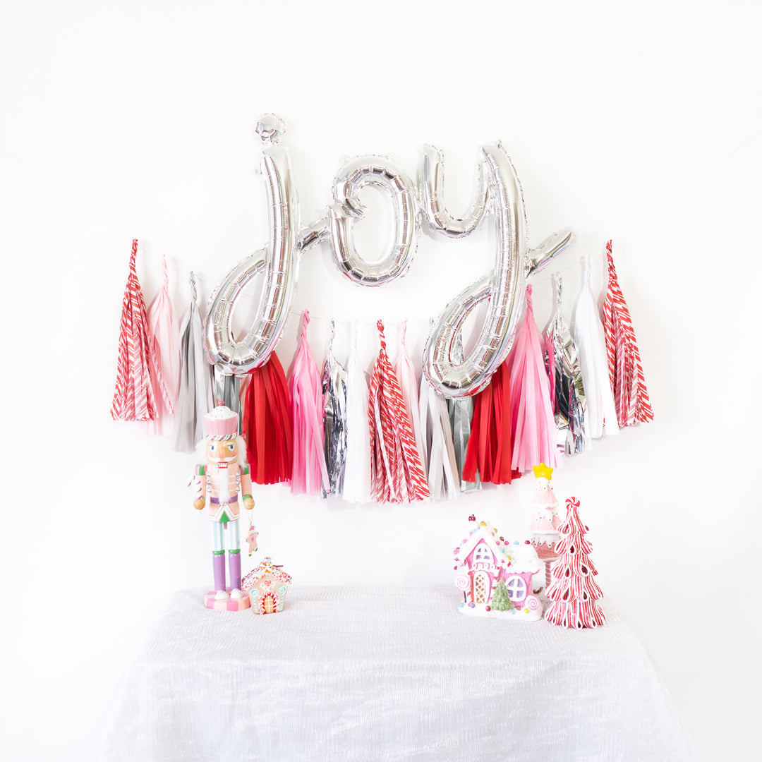 Joy Holiday Balloon Tassel Party Box