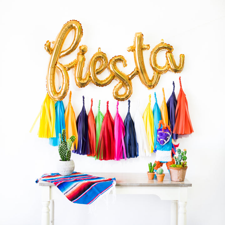 Fiesta Script Balloon Banner